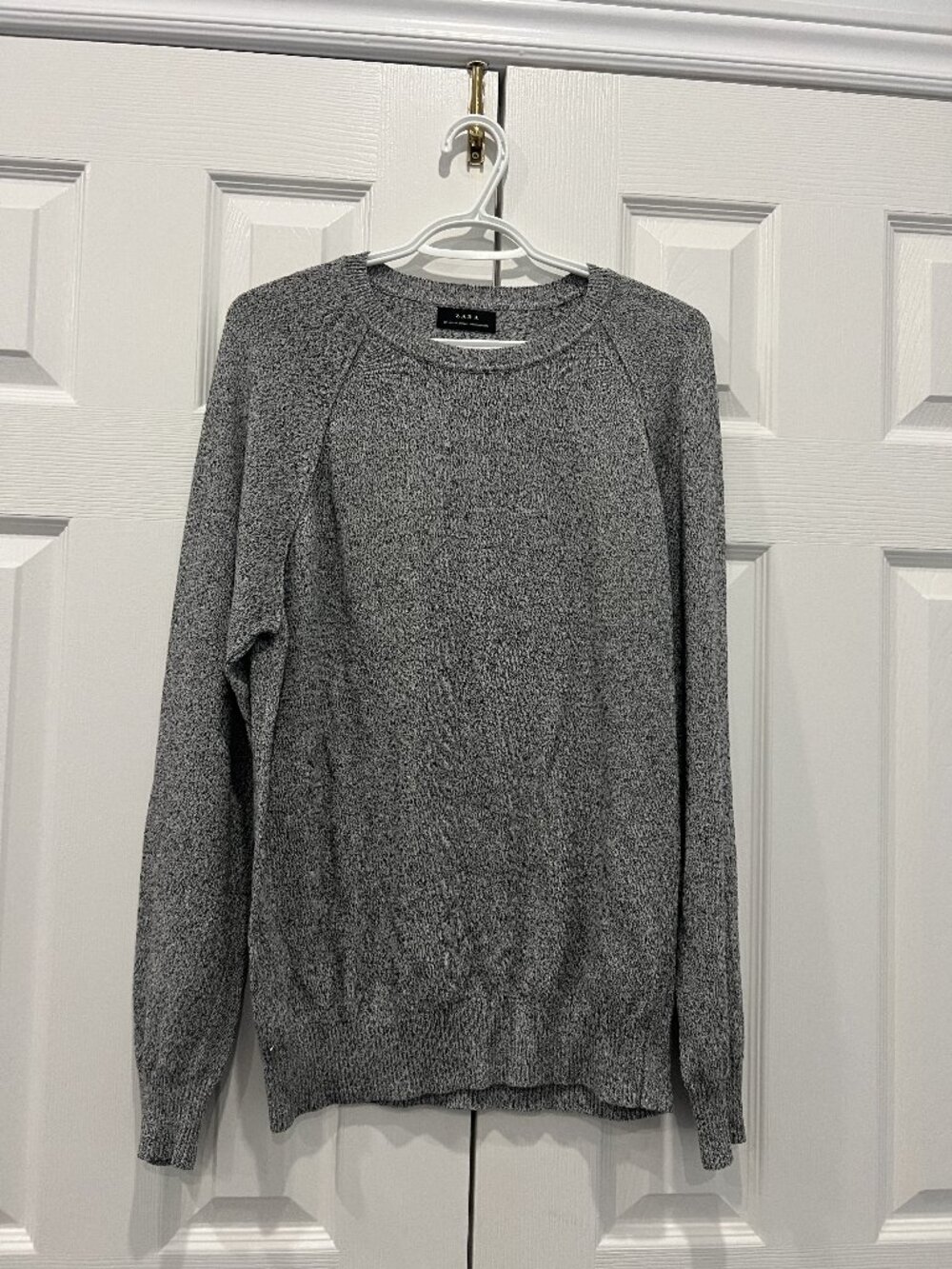 Zara Heather Grey Crewneck Sweater Men's L